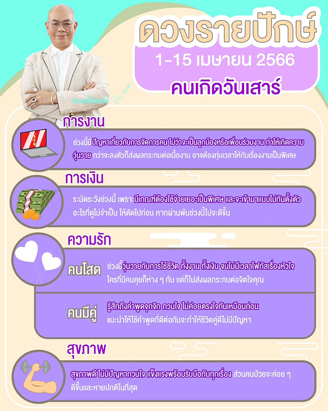 ดูดวงเดือนเมษายน
