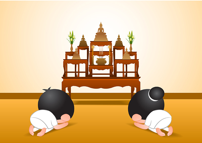 ฝันเห็นพระ