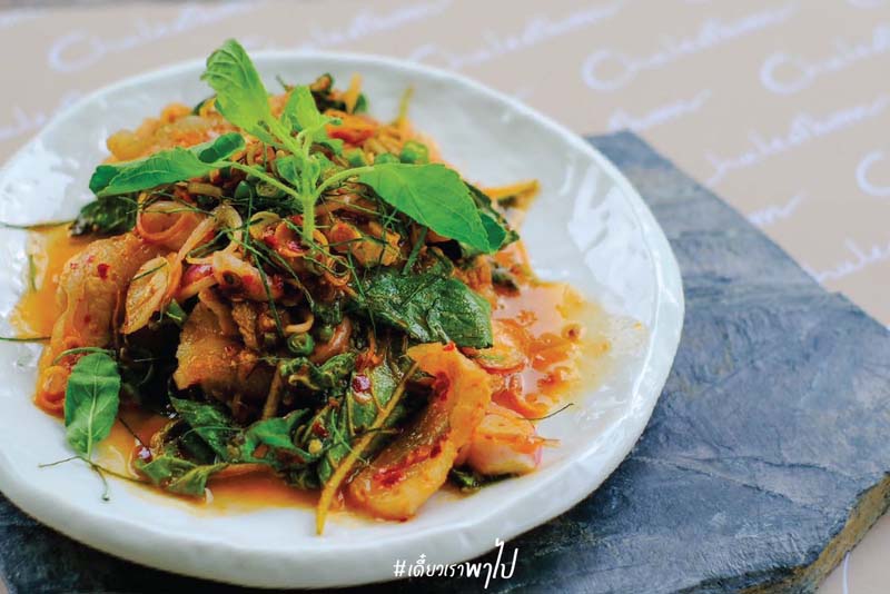 ร้านอาหารไทย-รามัญ ชุลีธร ย่านแบริ่ง