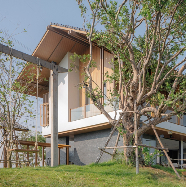 แบบบ้านสองชั้นสไตล์ไทยโมเดิร์น