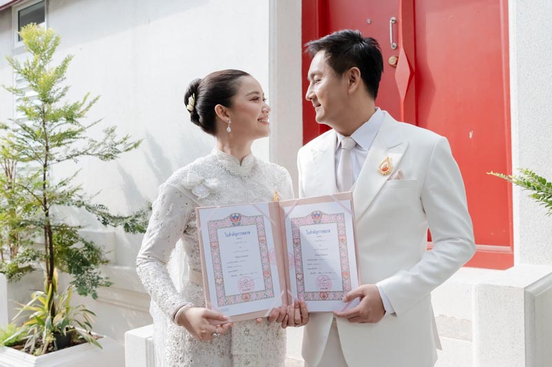 หมิง ชาลิสา จดทะเบียนสมรถ