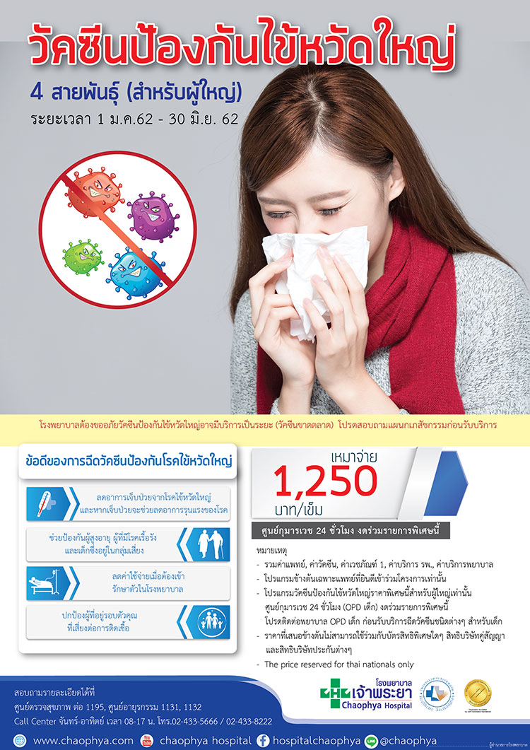 วัคซีนไข้หวัดใหญ่ 2562