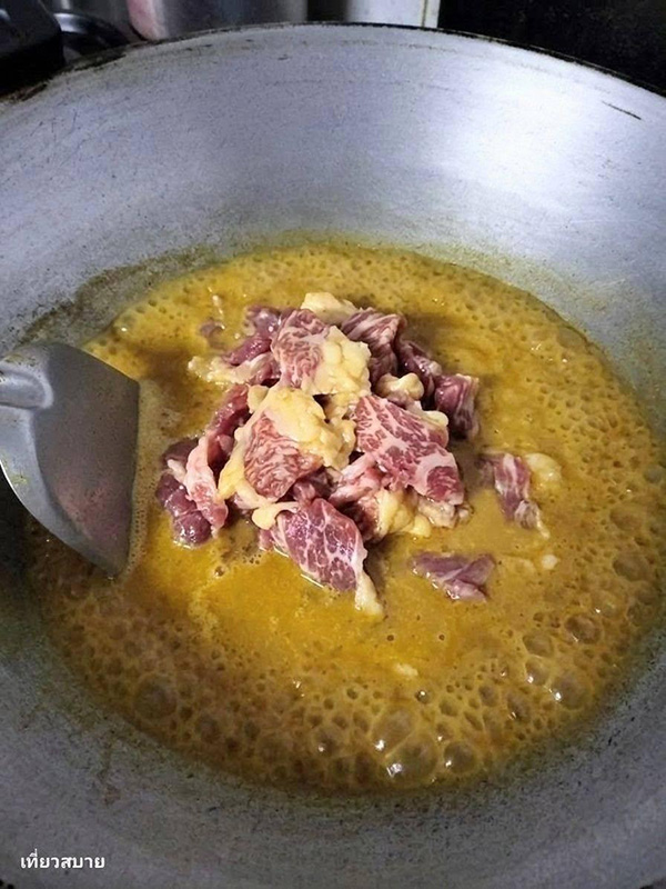 ขนมจีนแกงเนื้อ สูตรขนมจีนน้ำยา เมนูเนื้อ เมนูเส้น อาหารจานเดียว สูตรอาหาร