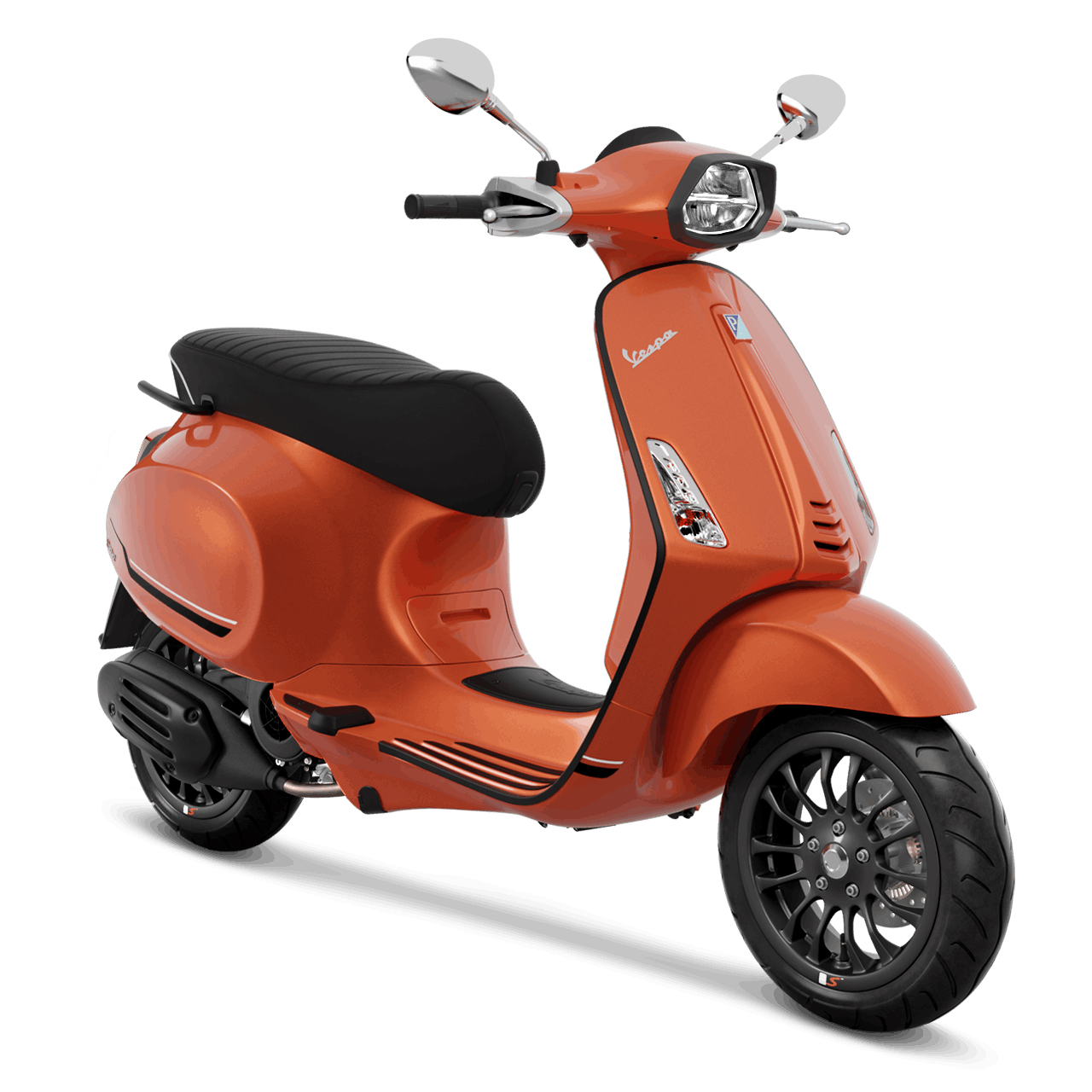 Vespa Sprint 150 i-Get ABS สีส้ม Orange Tramonto