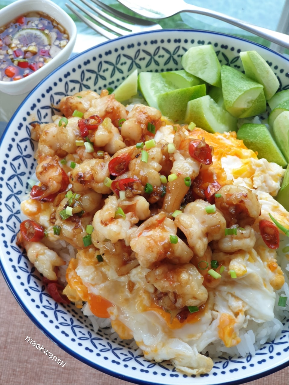 กุ้งผัดพริก