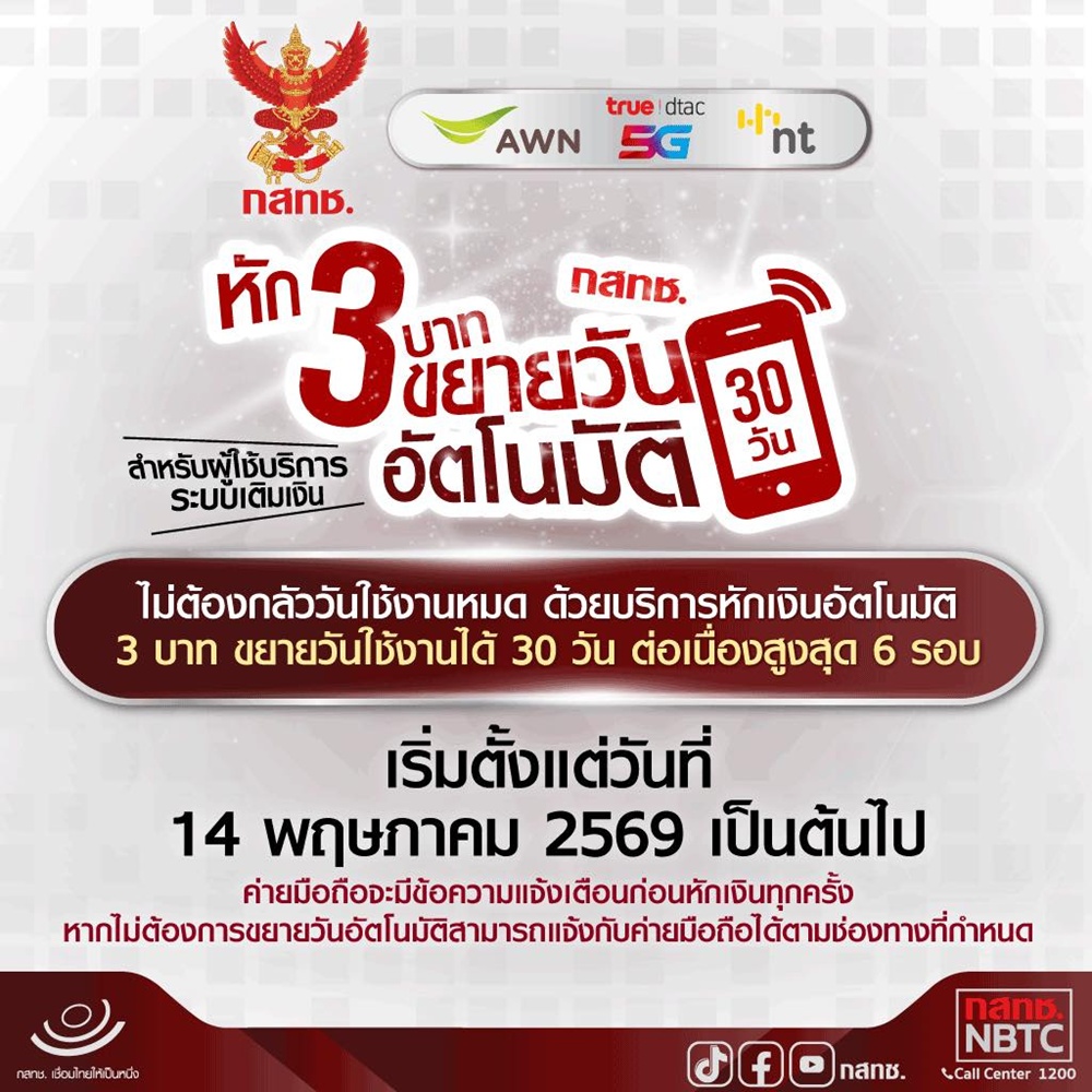 ซิมเติมเงินวันหมด