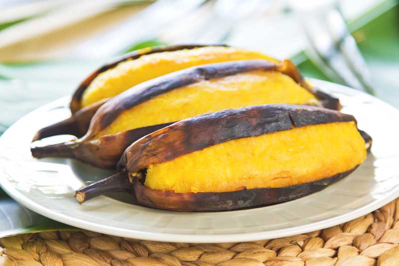 กล้วยเผา กล้วยหักมุกปิ้ง สีเหลืองกลิ่นหอมทำง่าย อร่อยนุ่มมีประโยชน์