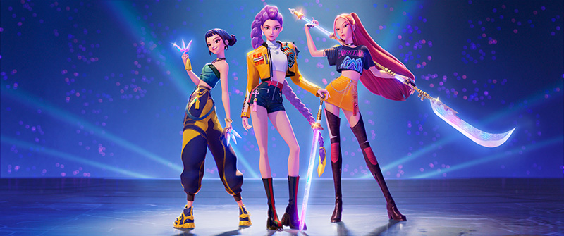 3 สาวไอดอล K-Pop Demon Hunters เกิร์ลกรุ๊ปนักล่าปีศาจ หนังใหม่ Netflix