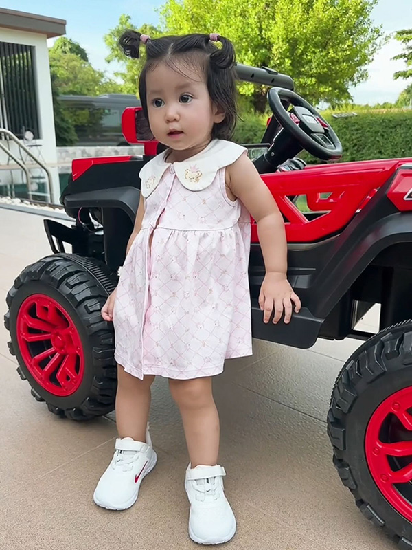 น้องพราวตะวัน ลูกสาว ยุ้ย จีรนันท์ ธันน์ ธนากร