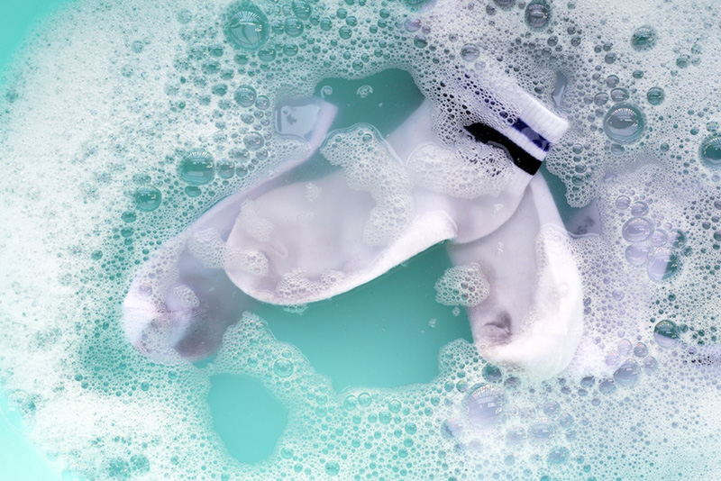 วิธีซักถุงเท้าให้ขาวสะอาด