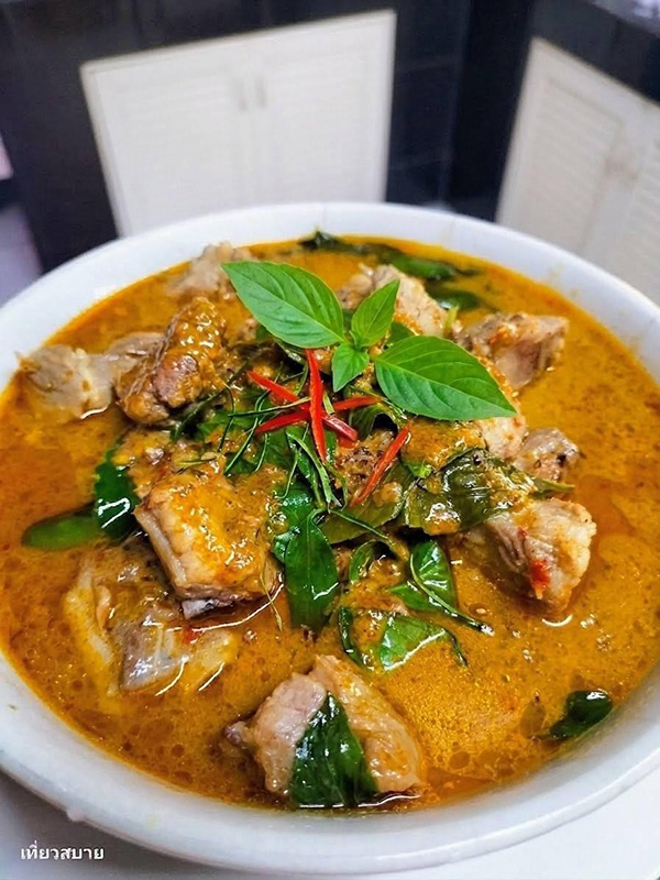 พะแนงซี่โครงหมู เมนูพะแนง เมนูหมู เมนูซี่โครงหมู อาหารไทย สูตรอาหาร