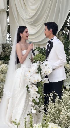 งานแต่งงาน เต๋อ ฉันทวิชช์ ใหม่ ดาวิกา เผยความในใจบ่าวสาว แลกคำมั่นสัญญา