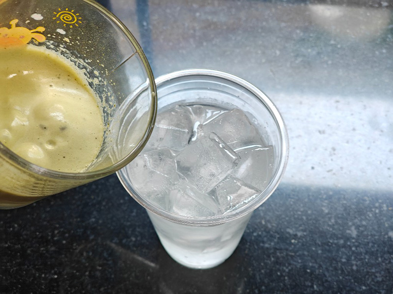 มัทฉะโฟมน้ำมะพร้าว สูตรมัทฉะน้ำผลไม้ สูตรชาเขียว เมนูชาเขียว สูตรเครื่องดื่ม