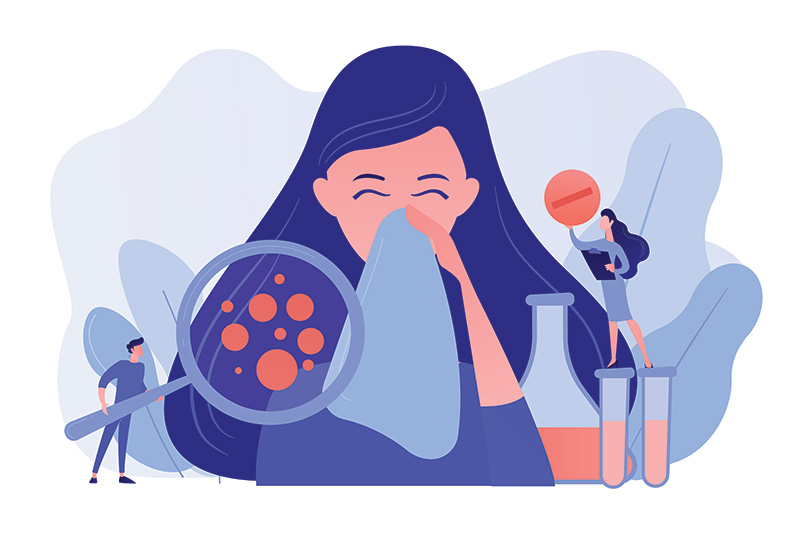 เช็กอาการ COVID-19 หรือ ภูมิแพ้