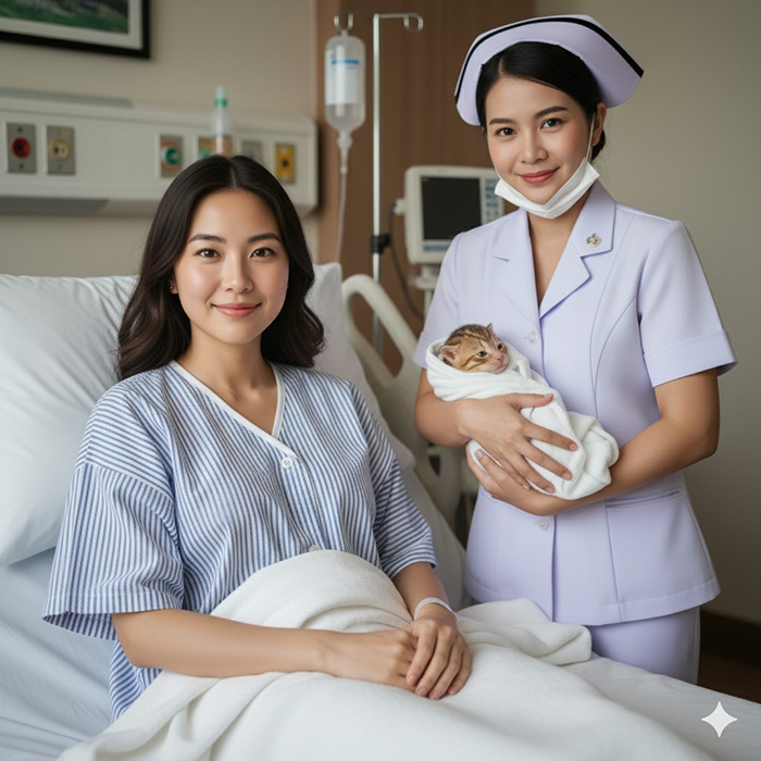 สร้างรูปคนคลอดลูก