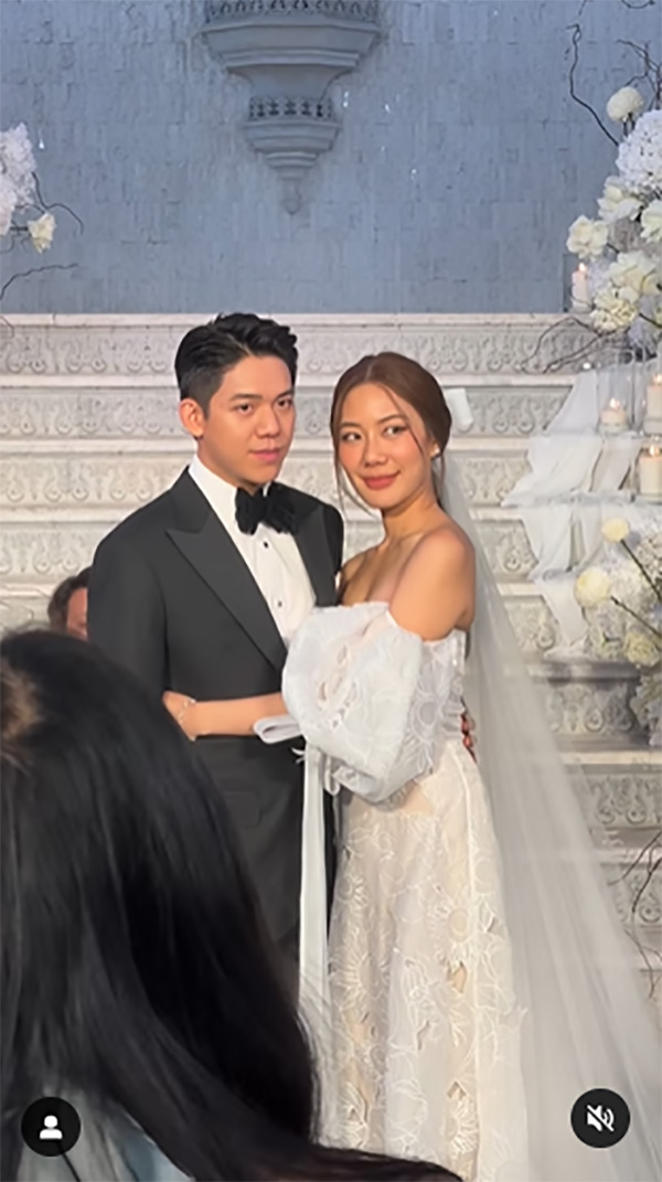  นัตตี้ นันนัท ควง พี่แมน เข้าพิธีแต่งงาน