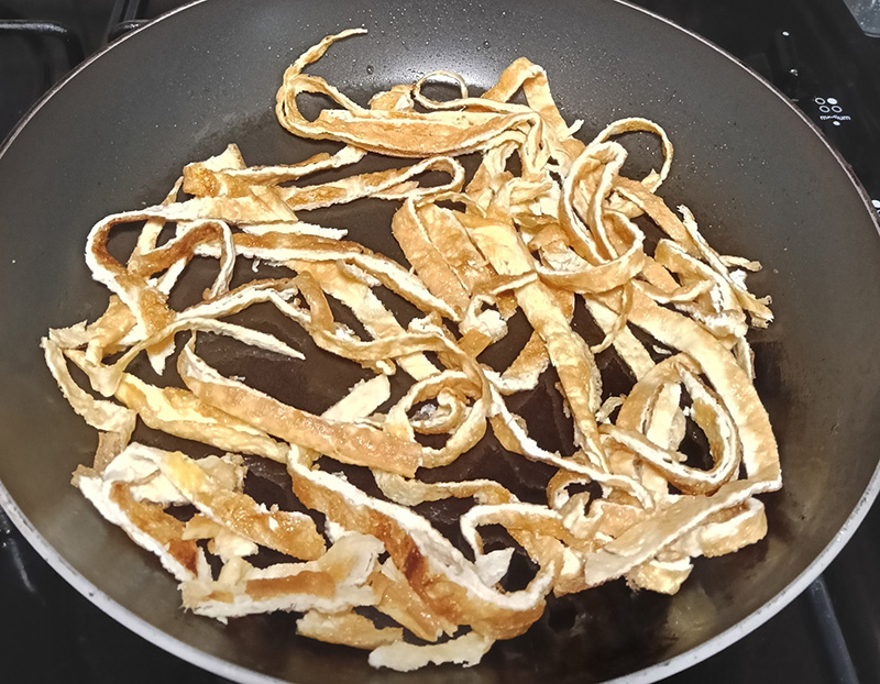 ลาบเต้าหู้กุ้งสับไข่เจียว เมนูลาบ เมนูเต้าหู้ สูตรอาหาร อาหารไทย