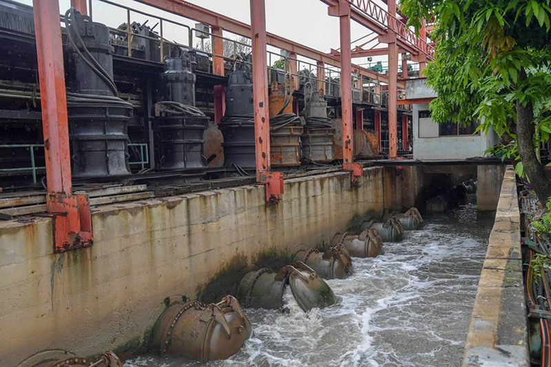 MEA ลงพื้นที่ตรวจสอบระบบไฟฟ้าอุโมงค์ระบายน้ำใต้คลองบางซื่อ 