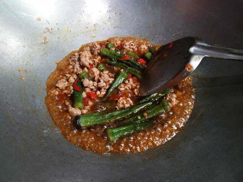 สูตรกระเจี๊ยบผัดน้ำมันหอย