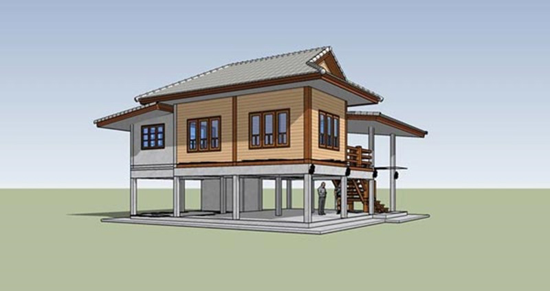แบบบ้านใต้ถุนสูง
