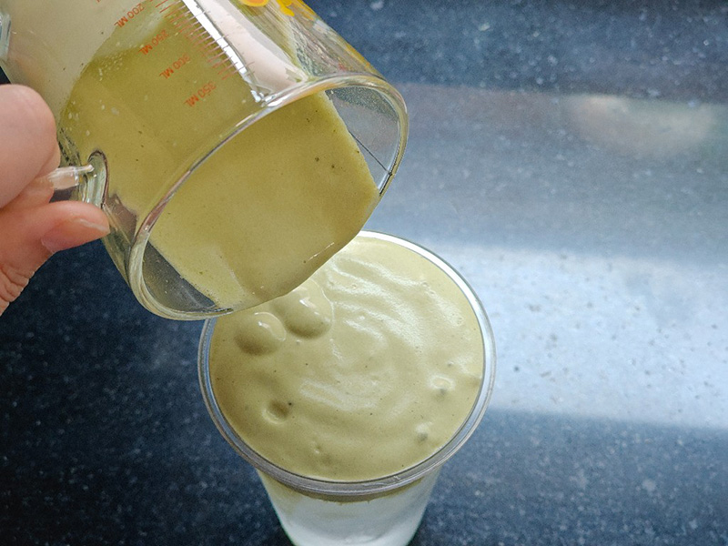 มัทฉะโฟมน้ำมะพร้าว สูตรมัทฉะน้ำผลไม้ สูตรชาเขียว เมนูชาเขียว สูตรเครื่องดื่ม