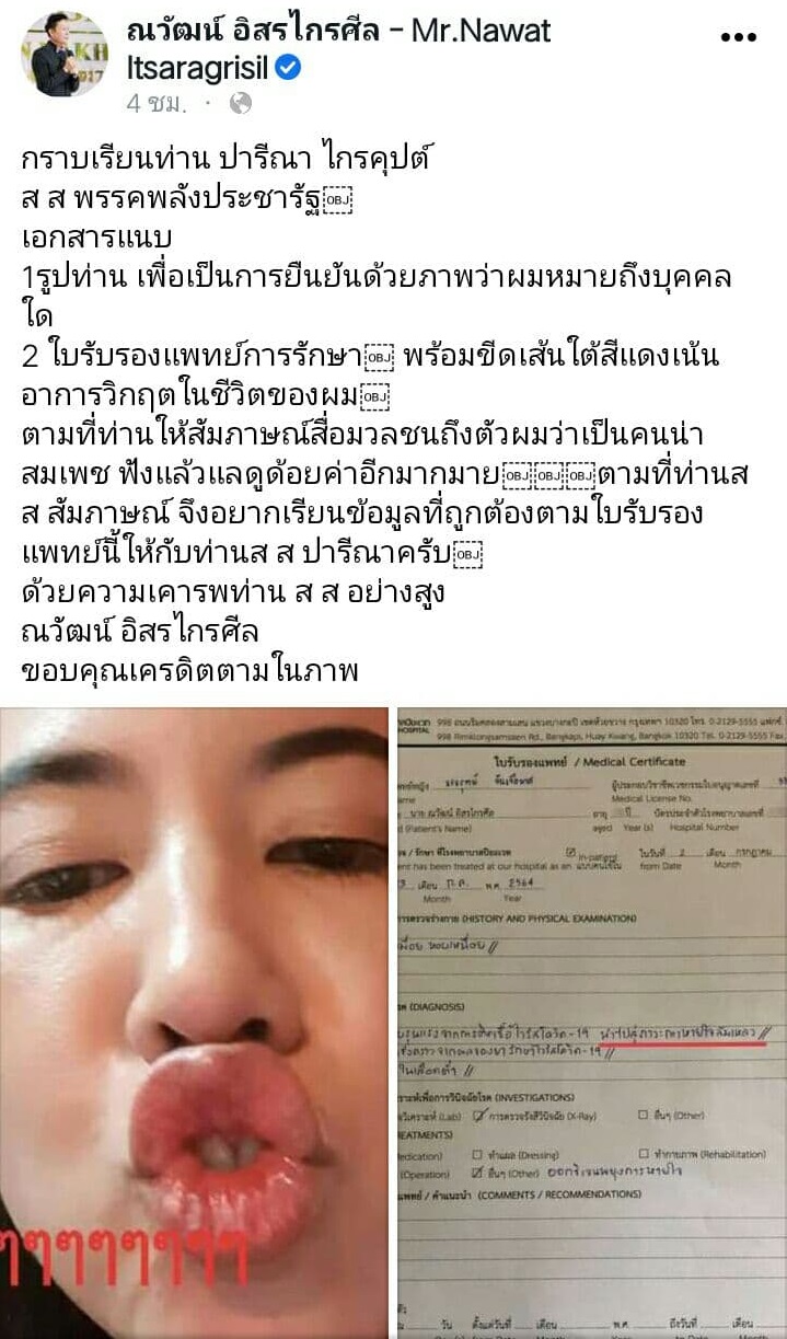 ณวัฒน์ อิสรไกรศีล ปารีณา ไกรคุปต์