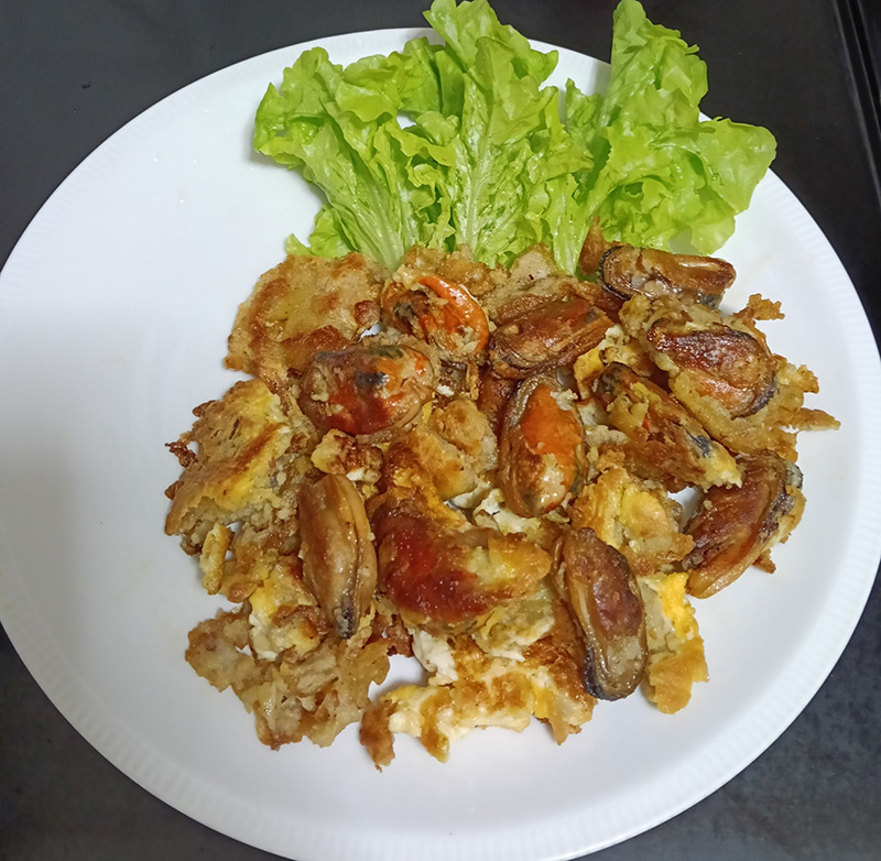 หอยทอด เมนูอาหารจานเดียว สูตรอาหาร