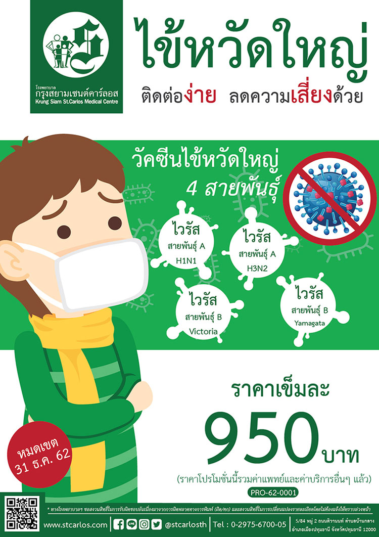 วัคซีนไข้หวัดใหญ่ 2562