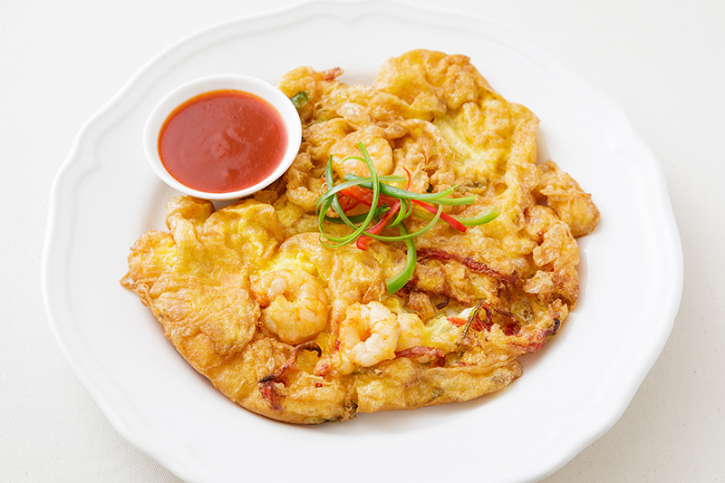 เมนูไข่เจียวกุ้ง