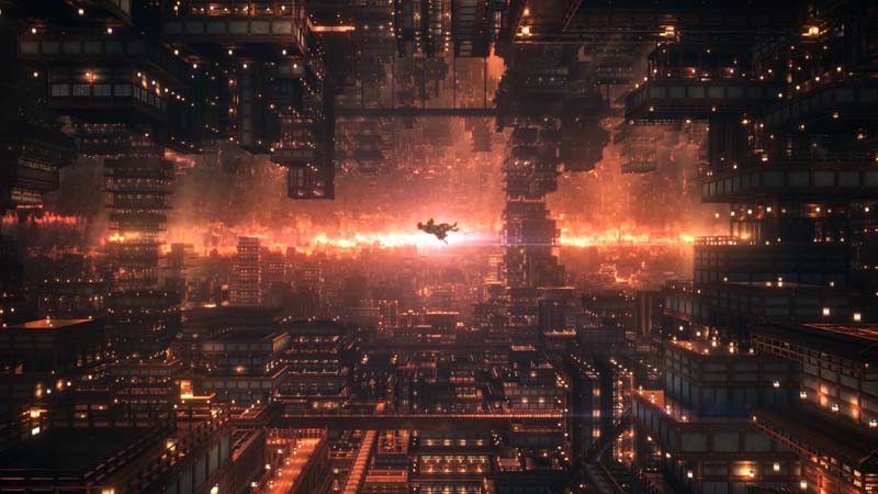 ฉากแอ็คชั่นจาก ดาบพิฆาตอสูร Infinity Castle