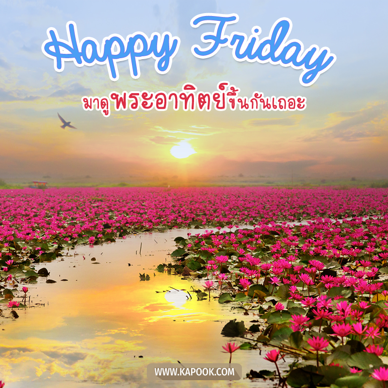 รูปสวัสดีวันศุกร์ มาดูพระอาทิตย์ขึ้นกันเถอะ