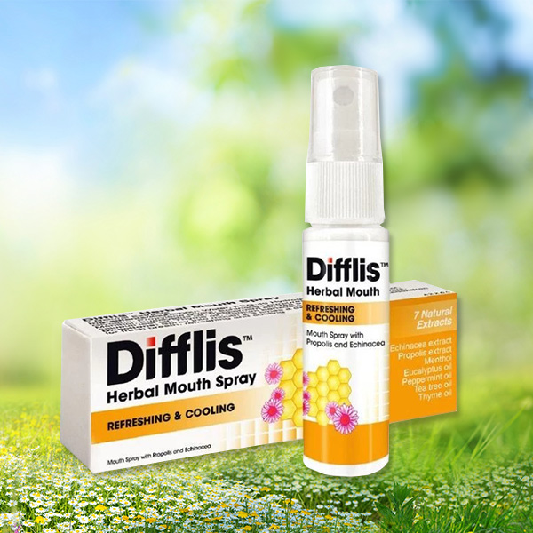 สเปรย์พ่นคอ DIFFLIS HERBAL MOUTH SPRAY