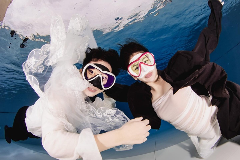 มะเหมี่ยว พรชดา ถ่ายพรีเวดดิ้งใต้น้ำ