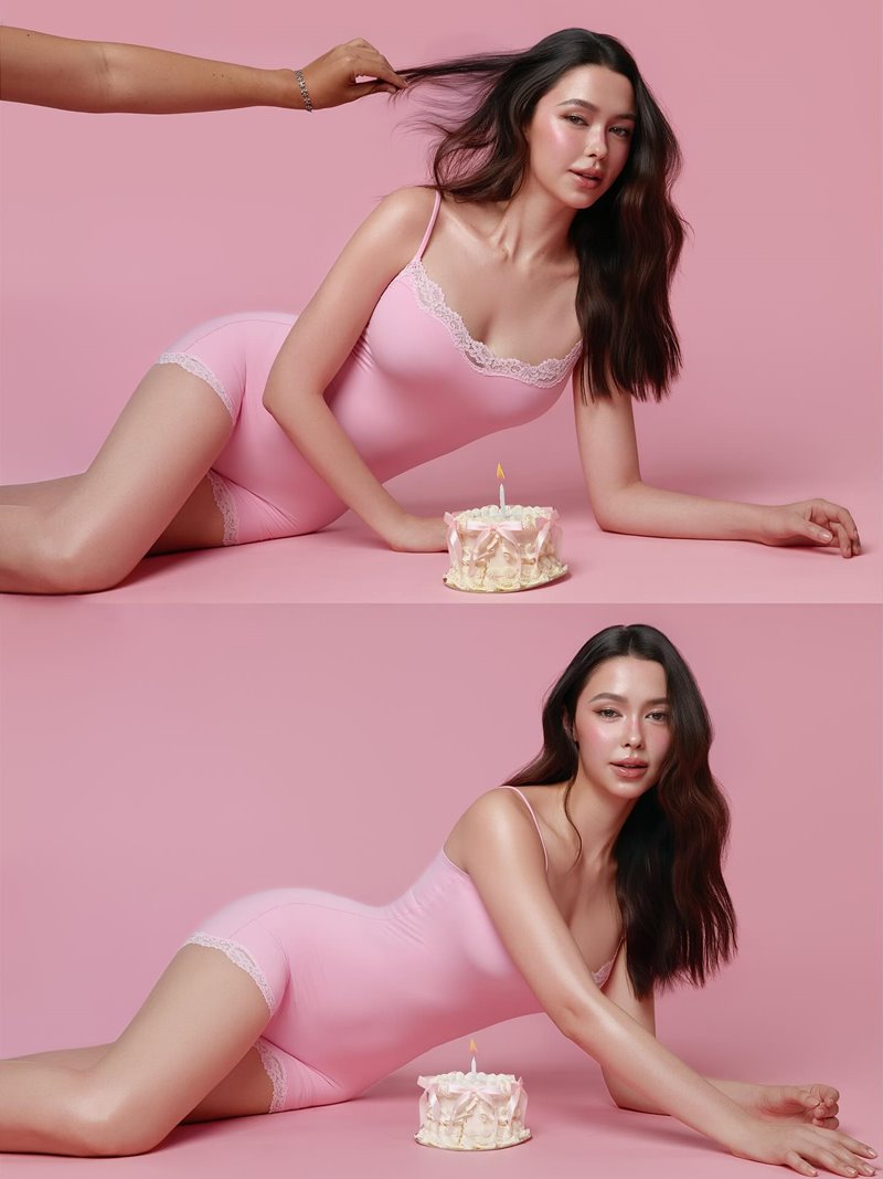 แพทริเซีย กู๊ด ฉลองวันเกิดอายุ 28 ปี เสิร์ฟลุคหวานสวมชุดบอดี้สูทสีชมพู