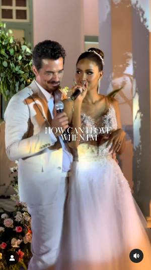 เมญ่า นนธวรรณ แต่งงาน