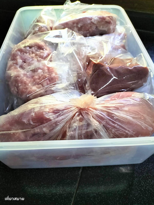 วิธีเก็บหมู หมึก กุ้ง และเนื้อสัตว์ต่าง ๆ ในช่องแช่แข็ง วิธีเก็บเนื้อสัตว์ในช่องฟรีซ  เคล็ดลับทำอาหาร