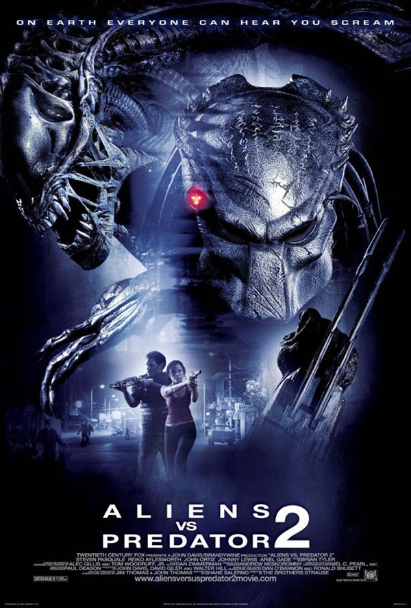 จักรวาล Predator ไทม์ไลน์ดูหนังพรีเดเตอร์ หนัง Aliens vs. Predator: Requiem (AVPR) (2007) โปสเตอร์