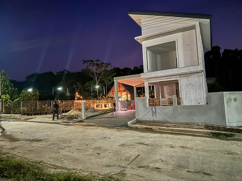 แบบบ้านบ้านและสวนบนเขา