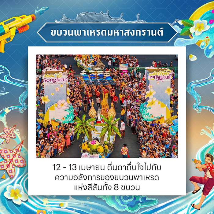Maha Songkran World Water Festival 2025 กิจกรรม