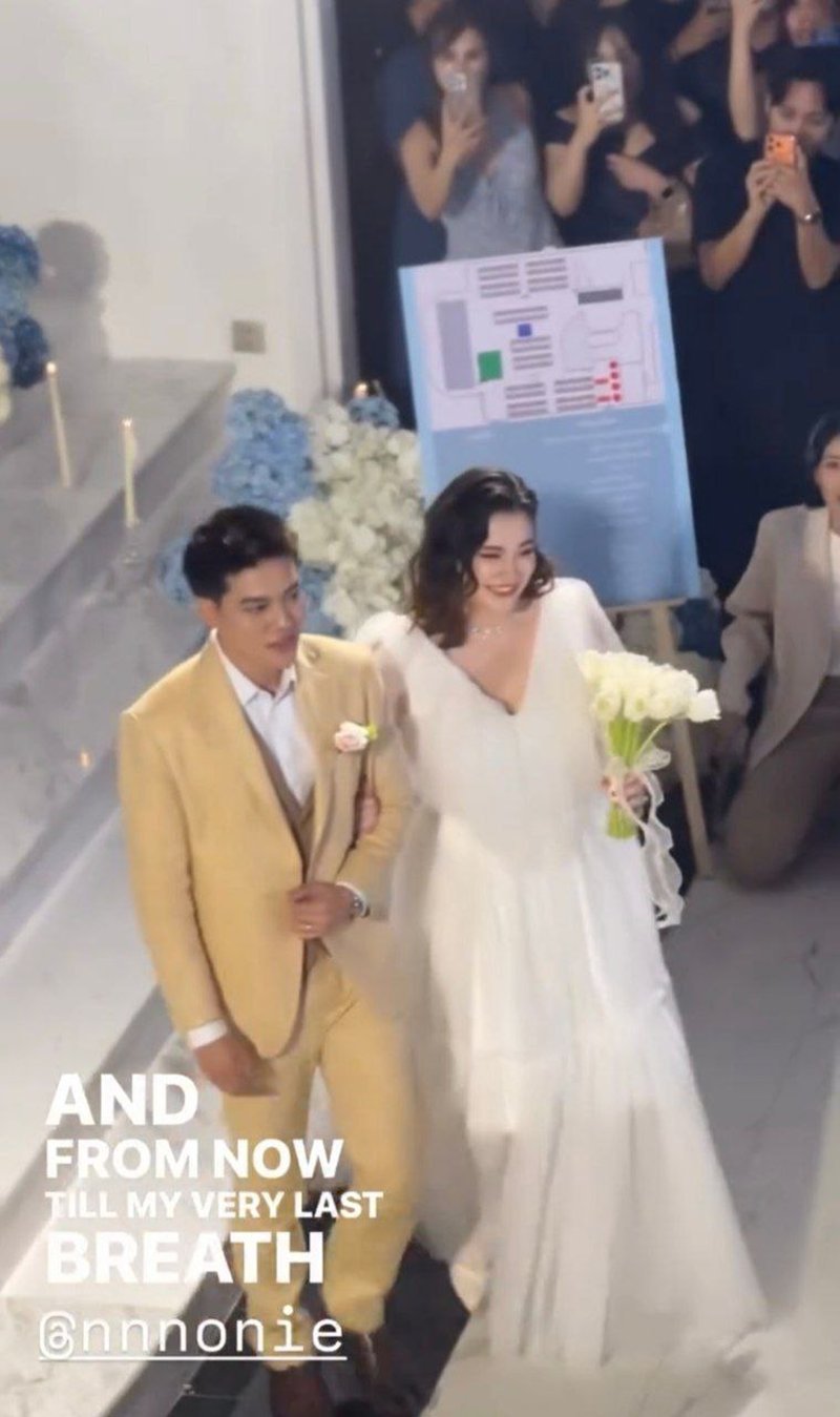 แต่งแล้ว นนนี่ ลูกสาว แอน สิเรียม ควงแฟนหนุ่มเข้าพิธีวิวาห์ เจ้าสาวสวยออร่ามาก