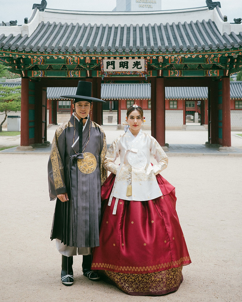 หมาก ปริญ คิมเบอร์ลี่ สวมฮันบกเที่ยวเกาหลี 