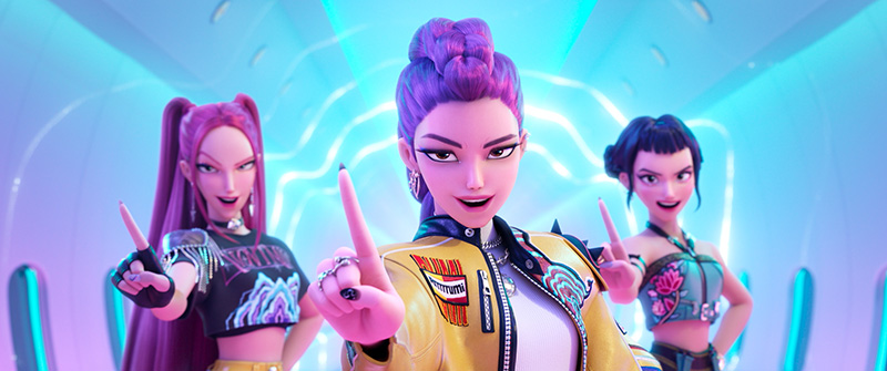 3 สาวไอดอล K-Pop Demon Hunters เกิร์ลกรุ๊ปนักล่าปีศาจ หนังใหม่ Netflix