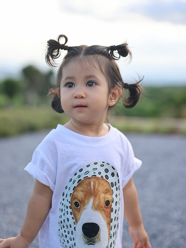 น้องพราวตะวัน ลูกสาว ยุ้ย จีรนันท์ ธันน์ ธนากร