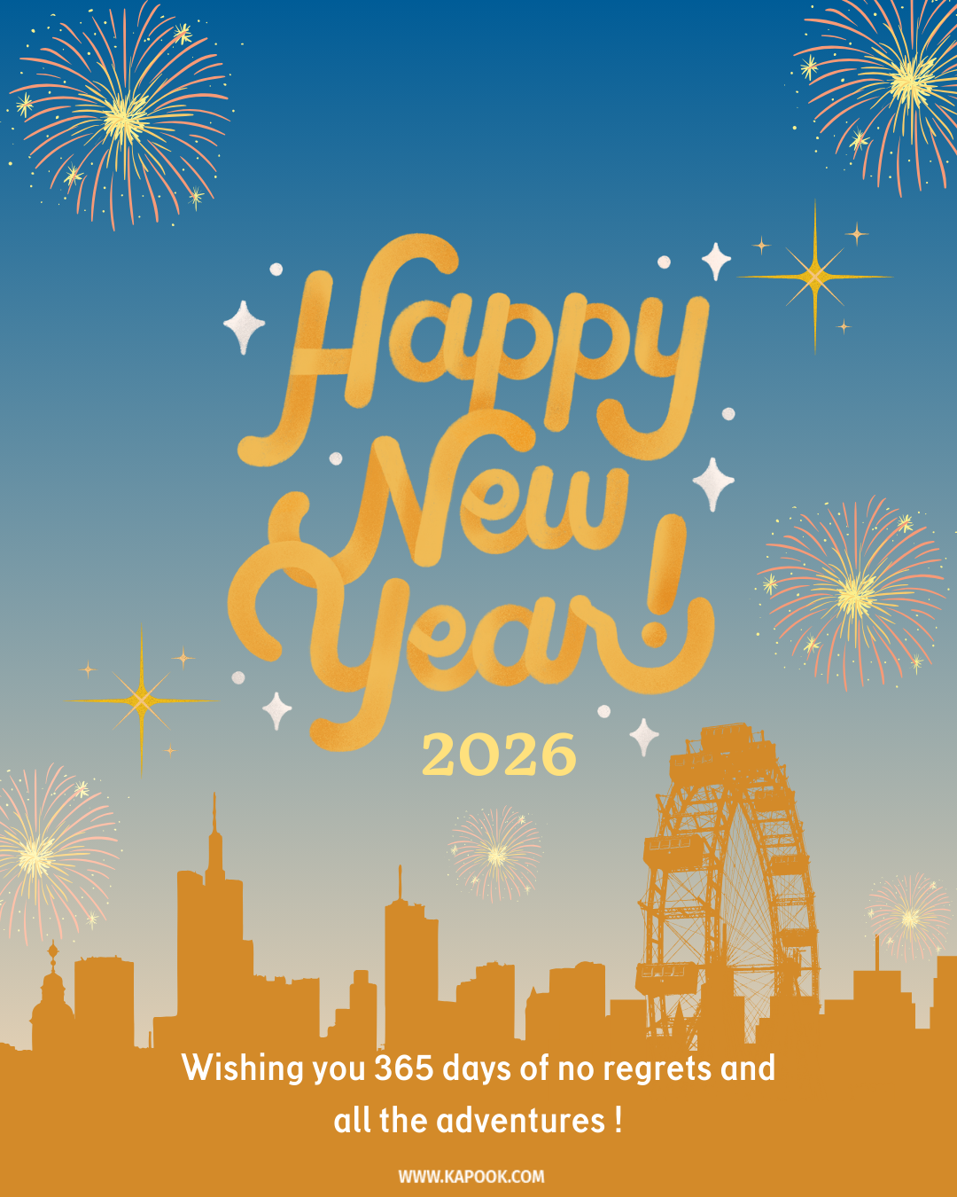 คำอวยพรปีใหม่ 2026 ภาษาอังกฤษ