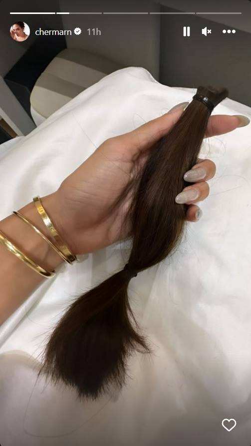 พลอย เฌอมาลย์ ตัดผมสั้น