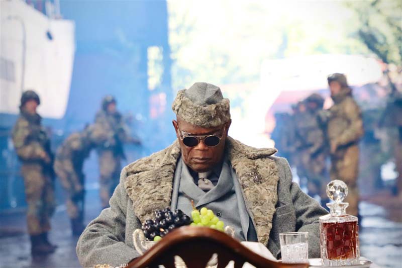 ซามูเอล แอล. แจ็กสัน ในบทบาท Valentine จากหนัง Afterburn