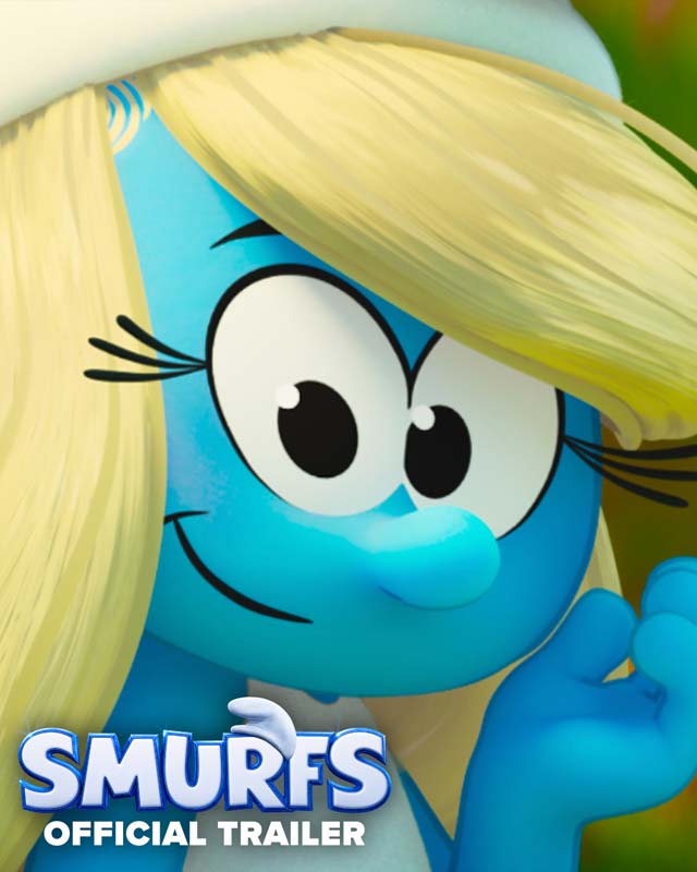 โปสเตอร์หนัง Smurfs ตัวละครหลักใน Smurfs 2025
