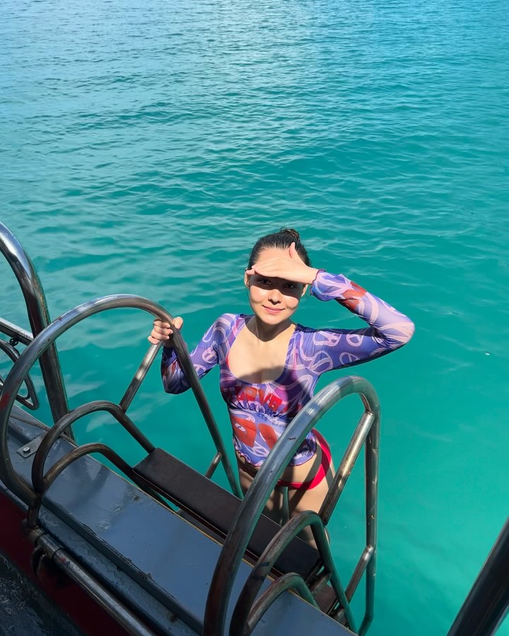 วินนี่ ศิภัชรดา โชว์แซ่บ ฉลองวันเกิดกลางทะเล