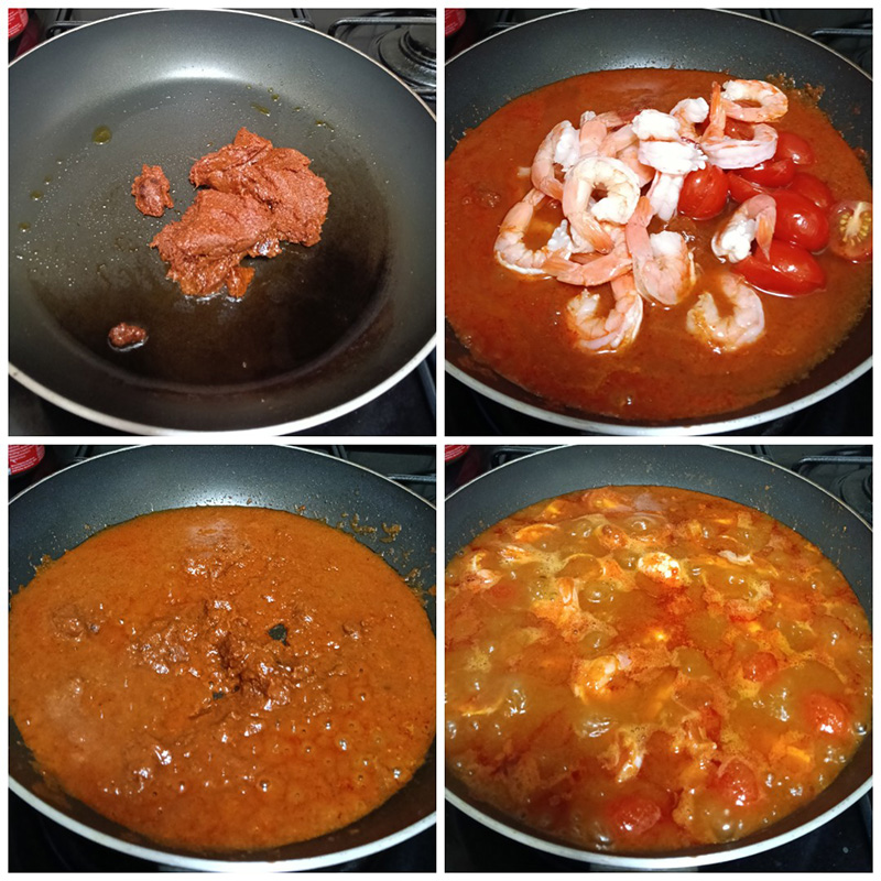 สปาเกตตีน้ำเงี้ยวกุ้ง เมนูสปาเกตตี อาหารฟิวชั่น สูตรอาหาร