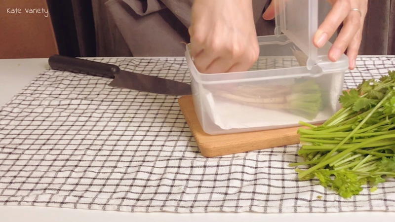 วิธีเก็บผักสด